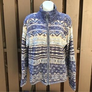 Gorgeous Tiara International Y2 K Zip Up Cardigan Size Medium